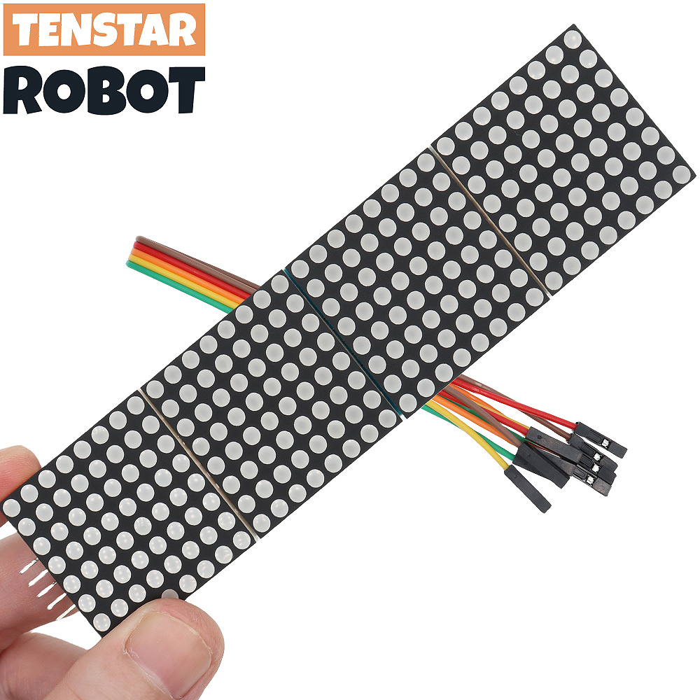 Rgb Led Matrix 8X8 - MAX7219 Dot Matrix Module Microcontroller 4-in-één