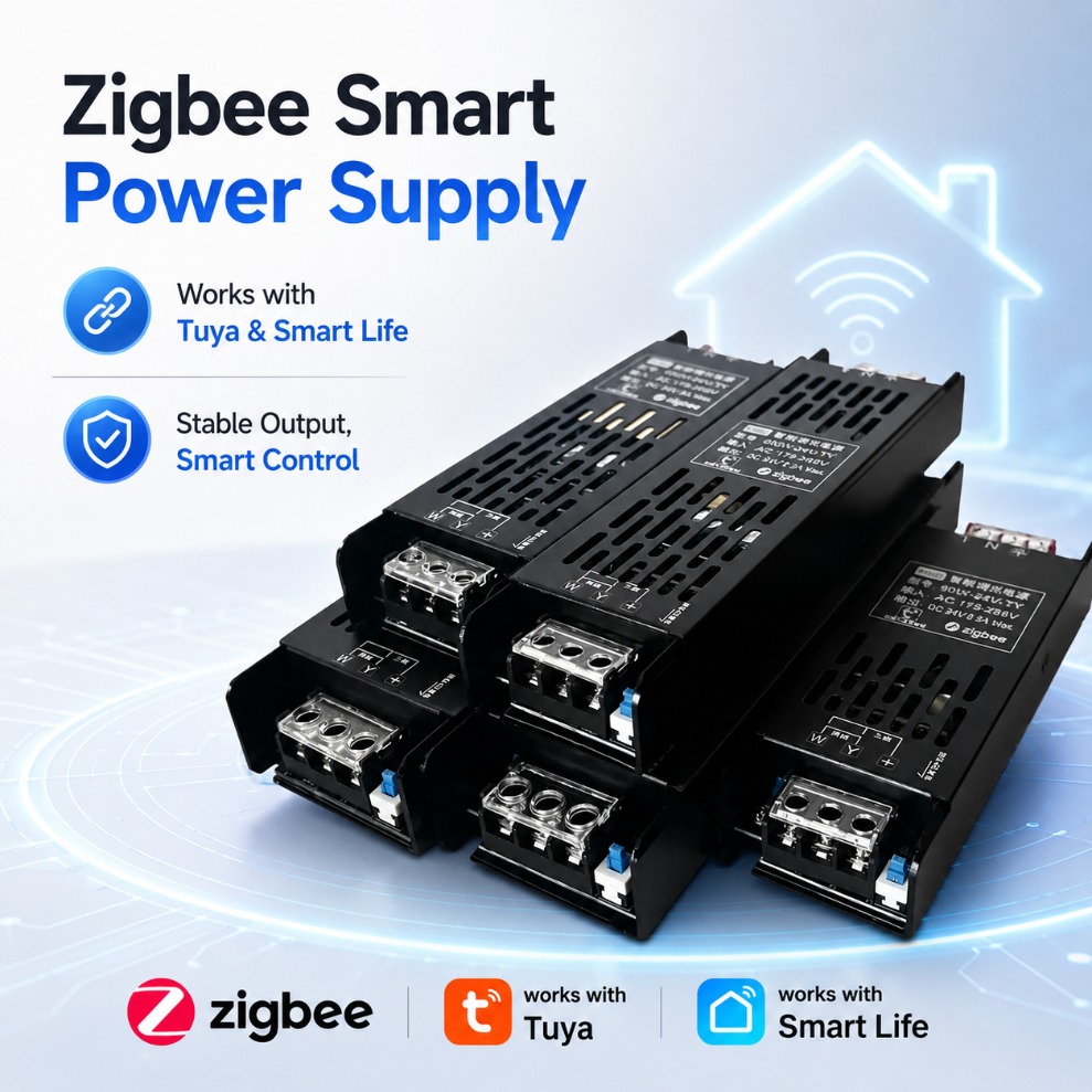 Zigbee Coordinator Stick - DC24V Tuya Zigbee LED-voedingstransformator, slim dimmen,