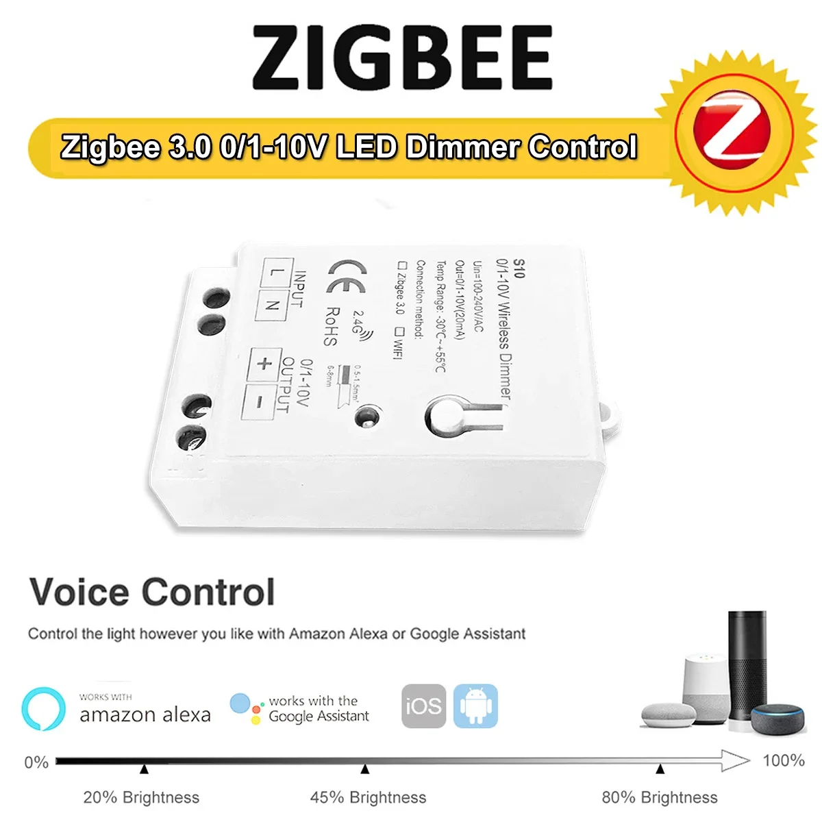 Zigbee 3.0 0-10V 1-10V Dimmer  - Zigbee Coordinator Stick recensie en prijs